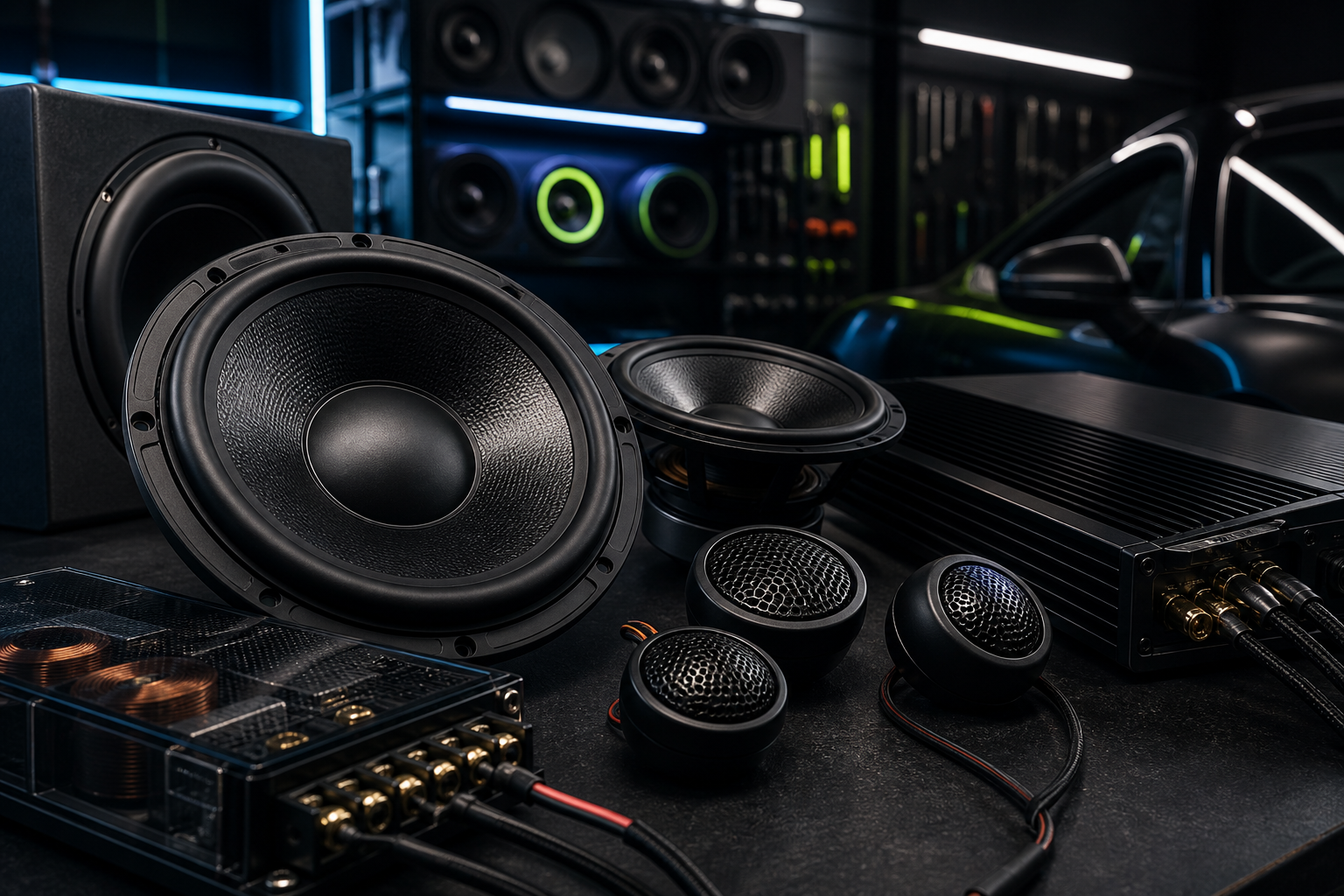 Audio with cabin detail visual